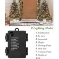 thumbnail image 5 of BENESKY Pre-Lit Tabletop Christmas Tree, 3ft Small Artificial Christmas Tree with Lighting Base & 78 Led Lights, 8 Lighting Modes, Home Office Holiday Outdoor Indoor Christmas Decor, 5 of 8
