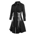 thumbnail image 1 of Abrigo con Falda en Talla Extra y Zipper Rosegal Gabardinas de talla grande, 1 of 5