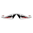thumbnail image 1 of Amdohai Car Door Shark's Mouth Sticker Universal Auto Body Side Stickers Vinyl Waterproof Modified Decal Decoration 2PCS, 1 of 7