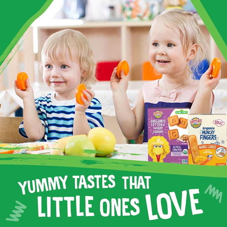2 pack) Earth's Best Organic Bite-Size Melty Hoops Spring Veggies