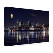 Trademark Fine Art Yuppidu Montreal Night Canvas Wall Art - 16x24