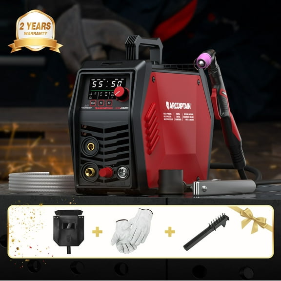 ARCCAPTAIN CUT55 Prolux 55A Plasma Cutter with APP, Dual Voltage 120V/240V, Non-Touch Pilot Arc for Metal & Rust Cutting, Home DIY Use