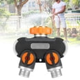 thumbnail image 2 of Conector de grifo para manguera de jardín, 4 mangueras de jardín divididas, acoplamiento rápido, 2 válvulas de unión en Y divididas(US 2split), 2 of 7