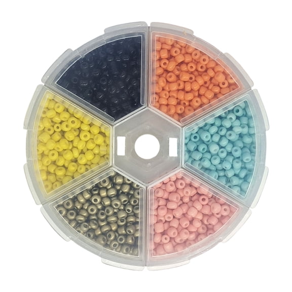 Round Bead Head Balls for Jigs Hook Fishing Fly Tying Materials, 1 Box of Slotted Beads for Fly Tying, Plastic Beads Set
