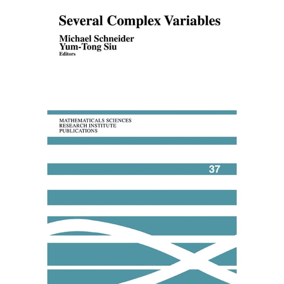 Mathematical Sciences Research Institute Several Complex Variables, Book 37, (Hardcover)