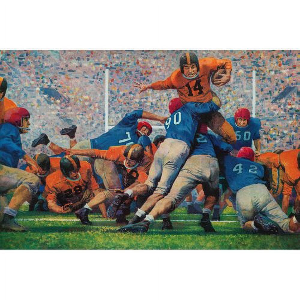 Marmont Hill Inc Marmont Hill - "Playoff Game" by Robert Moore Painting Print on Canvas - Multi-color