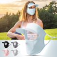 thumbnail image 4 of Full Face Cover Sunscreen Face Veil UV Protection Sun Shield Face Cover for Women Girls Summer Hat with Eye Shield, 4 of 4