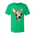 thumbnail image 2 of Wild Bobby, Dean Russo Colorful Chihuahua Dog Lover Men Premium Tri Blend Tee, Envy, Medium, 2 of 5