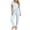 Light Blue, variant on Enjoytime Pajamas for Women Floral Print Round Neck Short Sleeve Ruffle 2 Piece Lounge Set Cute Soft Casual Sleepwear