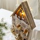 thumbnail image 4 of Christmas Tree House Wooden Advent Basel Calendar House Countdown Xmas Party Holiday Decor 25 Storage Drawers with LED Light, 4 of 5