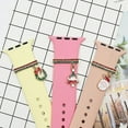 thumbnail image 3 of JANGSLNG Watch Band Decoration Ring Festive Enamel Colorful Geometric Smooth Decorative Gift Christmas Tree Santa Claus Silicone Bracelet Charm Nail Jewelry for Apple Watch Band, 3 of 8