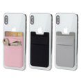 thumbnail image 1 of Paquete de 3 bolsillos adhesivos para teléfono, funda para billetera con tarjeta adhesiva para teléfono móvil, tarjetero para tarjetas de crédito/identificación (doble seguro) con pegatina, 1 of 5