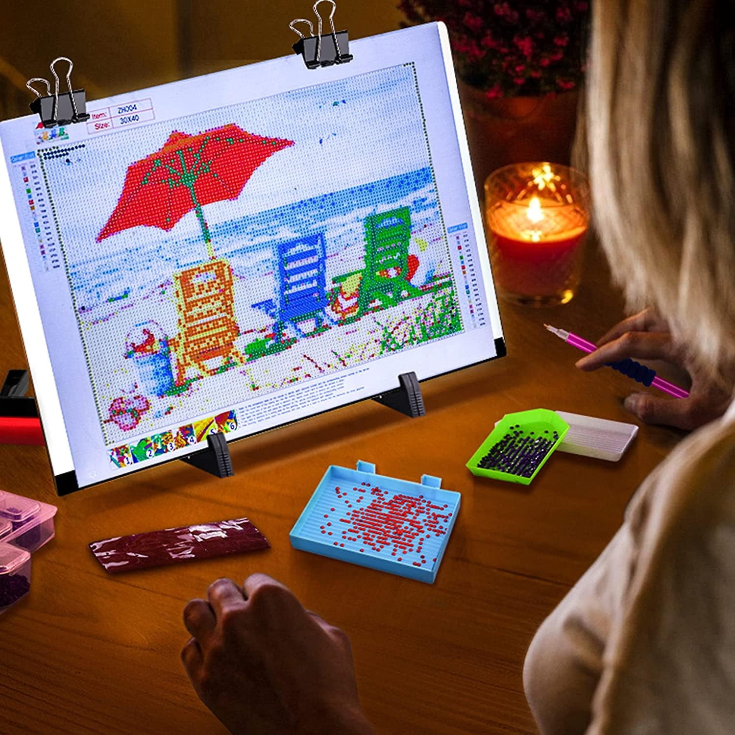 02-A3 Light Pad Kit A3 LED Art Craft Tracing Board with Accessories