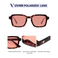 thumbnail image 4 of Gafas de Sol VANLINKER Polarizadas de Moda Cuadradas VL9849 Carey, 4 of 5