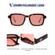 thumbnail image 4 of Gafas de Sol VANLINKER Polarizadas de Moda Cuadradas VL9849 Carey, 4 of 5