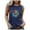 Blue, variant on Wangmeiwg Peace Sunflower Graphic Tank Tops Women Flower Graphic Navy Tees Shirt Sleeveless Peace Sign Loose Novelty Shirts Summer Tops for Women Short Sleeve