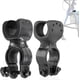 thumbnail image 1 of Wheelchair Walking Stick Rack, Practical Cane Holder Crutch Holder Wheelchair Accessory Mobility Aid(2pcs, Black), 1 of 5