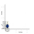 thumbnail image 5 of ANGARA Natural Vintage Style Sapphire Pendant with Diamond Halo in 14K Yellow Gold for Women (Size-7x5mm) | September Birthstone, Anniversary, Jewelry Gift for Women | Natural Blue Sapphire Necklace, 5 of 10