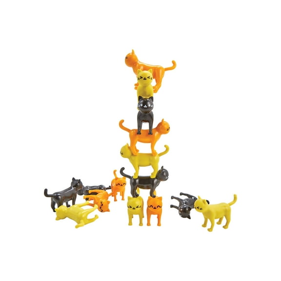 GIFT REPUBLIC Cat-Astrophe Cat Stacking Game, Ages 3 and Up