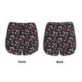 thumbnail image 4 of Disketp Daisies Flowers Print Women's Shorts Workout Shorts for Athletic Gym Running Shorts with Phone Pockets XX-Large, 4 of 8