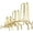Gold, variant on MesaSe 6 Pack Iron Display Stand,Gold Iron Easel Plate Holder Stand for Displaying Pictures, Plates, Books and Arts (4, 6, 8 inch)