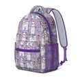 thumbnail image 2 of Dogs and Flowers Print Student Backpack - Lightweight & Functional for Teens, 2 of 5