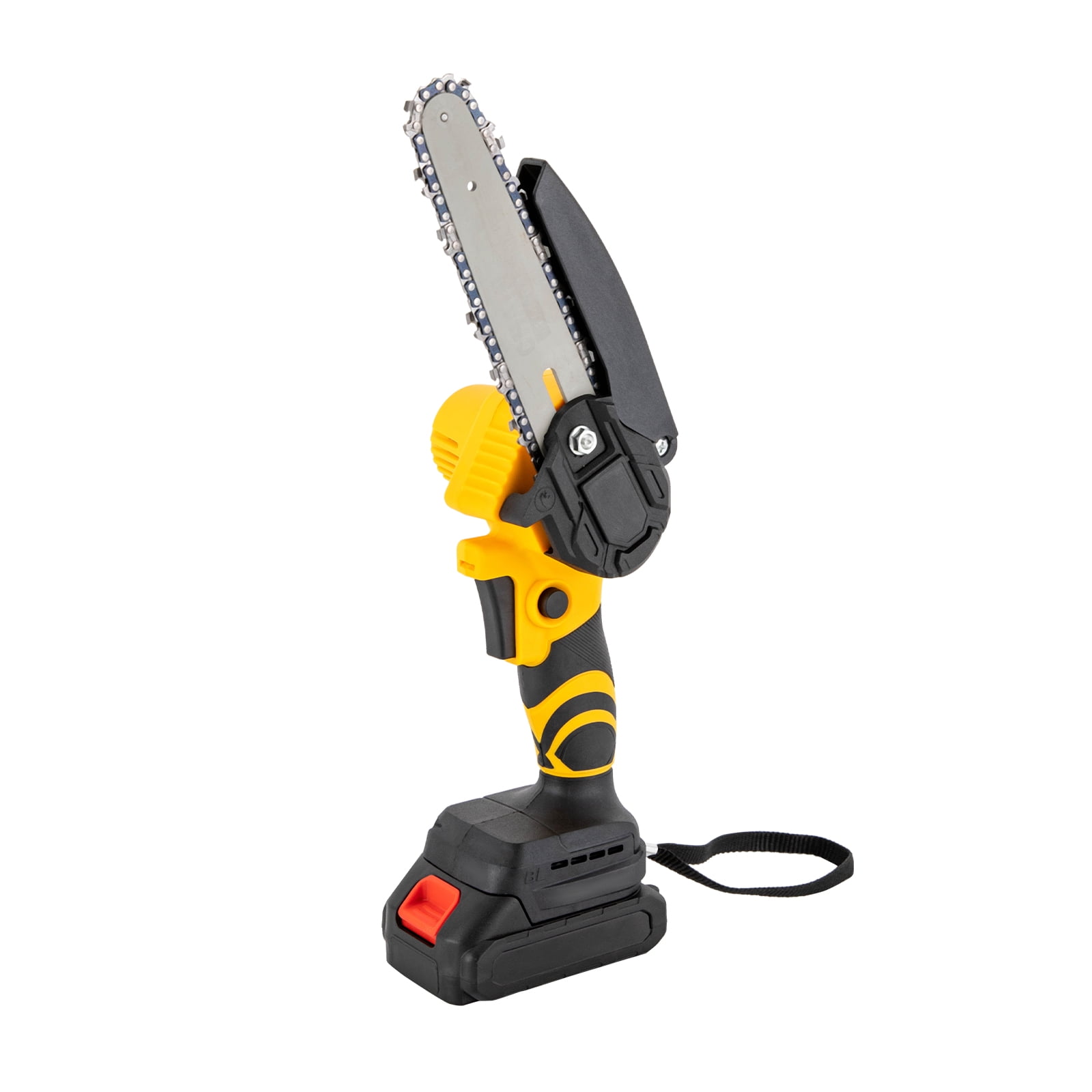 SENDERPICK 6-Inch Compact Cordless Chainsaw Mini Electric Saw 20V Power with Dual Batteries for Wood Cutting, Forest Felling, Tree Pruning