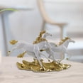 thumbnail image 1 of Estatua de caballo BLESIY figura de resina decoración de escritorio 33 cm x 10 cm x 19 cm, 1 of 8