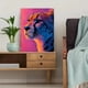 thumbnail image 5 of Qisvanset 12x16 Inch 2D Flat Framed Canvas Art, Pastel Pink Cheetah Andy Warhol Style Animal Wall Art Home Bedroom Decor, 5 of 5