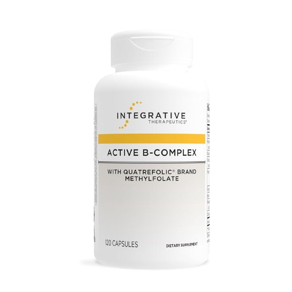 Integrative Therapeutics Active B-Complex -Cellular Energy & Heart Health Support with Vitamins B2, B6 & B12* - Supports Nervous & Immune Systems - Gluten-Free - 120 Capsules (60 Servings)
