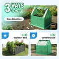 thumbnail image 6 of Quictent 4x3x2 ft Raised Garden Bed Galvanized Raised Beds with Cover Tall Metal Planter Box for Outdoor Green, 6 of 10