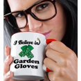 thumbnail image 2 of 3dRose, I Believe In Garden Gloves, 15oz Two-Tone Red Mug, 2 of 7
