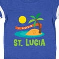 thumbnail image 4 of Inktastic I Love St Lucia Boys or Girls Baby Bodysuit, 4 of 5