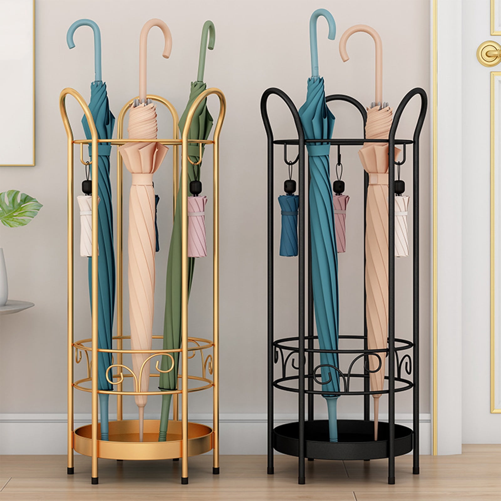 Umbrella Holder, Umbrella Holder with Drip Tray, ndoor Umbrella Holder , Home Umbrella Organizer, Indoor Storage Rack, for Home Outdoor Offices Entrance