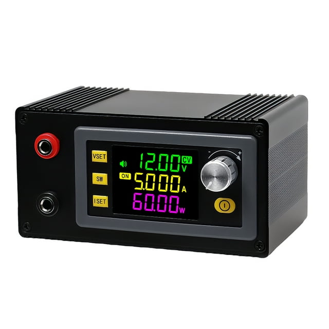 Adjustable DC-DC Boost Converter Power Supply Module for Solar Charging - 6A Output with LCD Display, MPPT Support, and Modbus Communication - Model XY-SK60