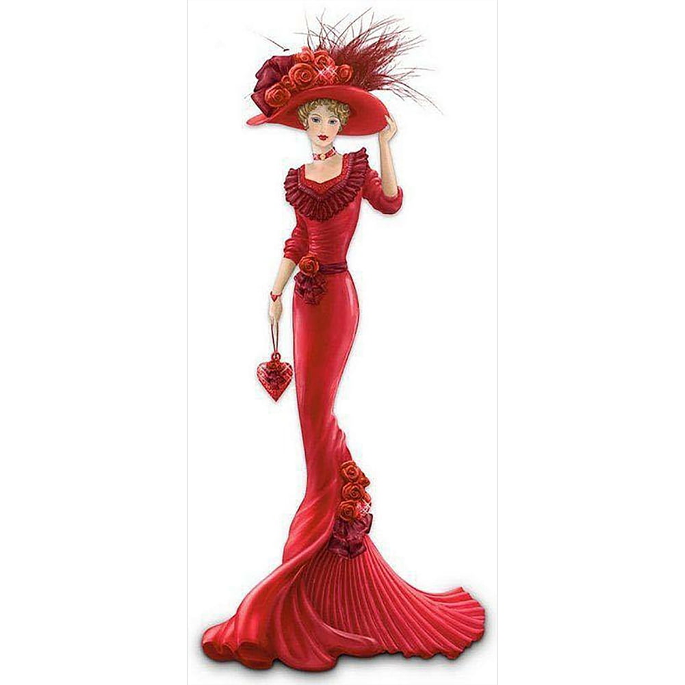 Dress Lady Full Round Diamond Painting 5D DIY Mosaic Art Craft Cross Stitch Kit Dress Lady Full Round Diamond Painting 5D DIY Mosaic Art Craft Cross Stitch Kit