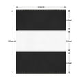 thumbnail image 2 of Covers & all Outdoor Clear Panel Curtain, 12 oz Vinyl Outdor Curtains for Patio, Waterproof & Weather Resistant Tarp with Brass Grommets for Pergola, Porch, Gazebos, Balcony (13'H x 10'W feet, Black), 2 of 6