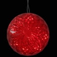 thumbnail image 2 of Northlight 6” Prelit LED Crystal Sphere Hanging Outdoor Orb Decoration - Green  Lights, 2 of 4