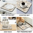thumbnail image 3 of Coffee Bar Mat Accessories for Countertop Absorbent Hide Stain Rubber Backed Dish Drying Mats for Kitchen Counter Draining Pad Decor Gift Fit Under Coffee Maker Coffee Pot Espresso Machine (18x16in), 3 of 5