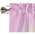 thumbnail image 4 of Gradient Window Curtain Valance for Kitchen Windows/Bathroom/Living Room/Bedroom Privacy Decorative Rod Pocket Short Window Valance Curtain, 52" W x 18" L, Brilliant Color Gradient, 4 of 4