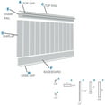 thumbnail image 6 of 7 1/4"H x 5/16"P x 96"L Reversible Beadboard/Nickel Gap Wainscoting (4/PK), 6 of 6