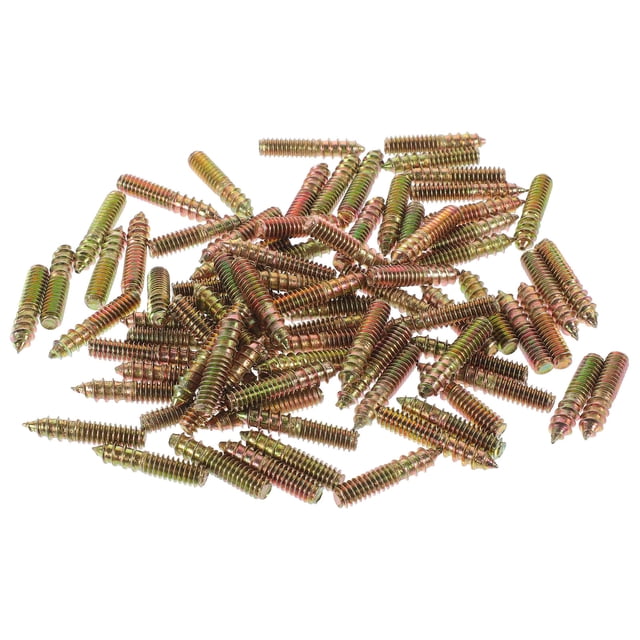 ETHZZLE 100pcs Double Headed Bolts Self Tapping Screws For Metalwork Steel