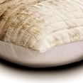 thumbnail image 2 of The HomeCentric Pillow Covers, Decorative Gold Pack of 2, 20x20 inch (50x50 cm) Pillow Covers, Velvet Quilted & Foil Throw Pillows For Sofa, Striped Pattern Modern Style Easter - Auric, 2 of 3