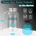 thumbnail image 2 of 1 Gallon Glass Jug with Lid and Spout, Bivvclaz Glass Water Jug for Refrigerator, Hot and Cold Water Carafe, Ice Tea Jug, Coffee, Juice and Homemade Beverage Jug, 2 of 7
