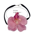 thumbnail image 5 of Aellinatey Phalaenopsis Necklace Simulated Flower Neckchain Floral Clavicle Chains Choker, 5 of 21