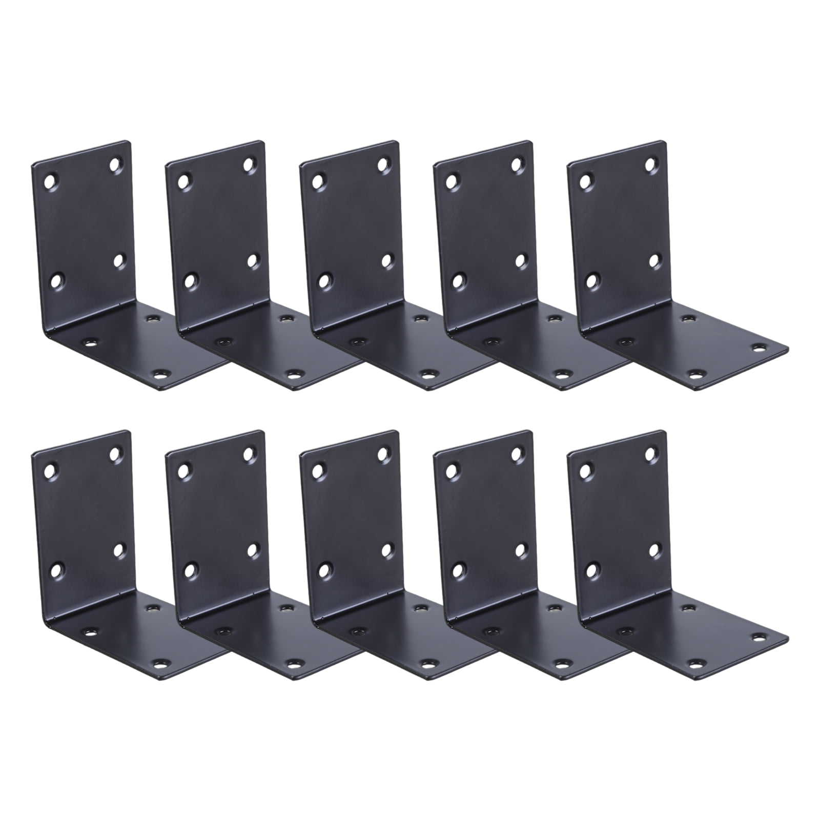 10pcs Heavy Duty Steel L Angles Brackets Heavy Duty 90 Degree Steel L Brackets Easy to Use for Corner Shelf Support