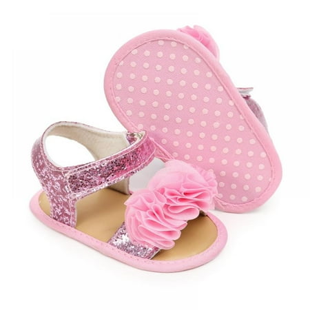 

Newway Summer Newborn Girl Flower Fashion Soft-soled Non-slip Toddler Sandals Shoes