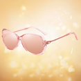 thumbnail image 5 of Trendy Women Sunglasses Girls Womens Fashion Polarized Driving Travelling Stylish Eyewear Eye Protective Impact Glasses Pink, 5 of 8