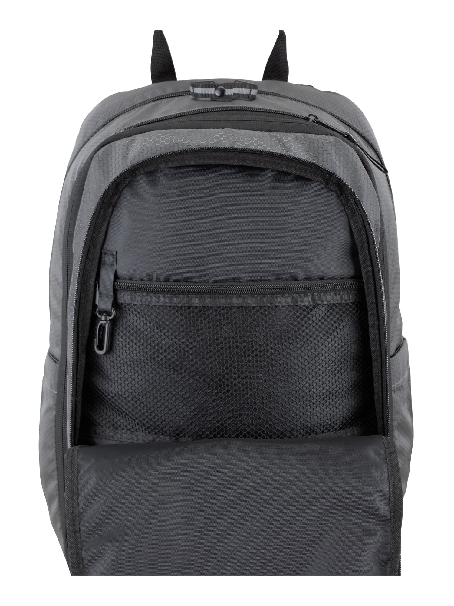 Eastsport Unisex 19" Impact Expandable Recycled Backpack, Charcoal