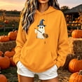 thumbnail image 2 of Sweatshirts for Women Halloween Printed Long Sleeve Hooded Sweatshirt, 2 of 5